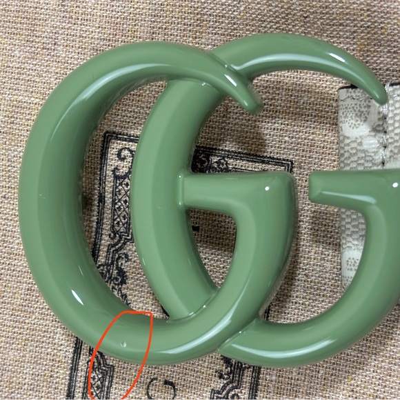 Gucci Marmont GG Supreme Wide Belt Leather and Canvas - Picture 2 of 8